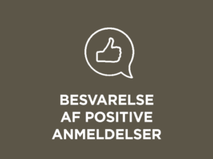 Besvarelse af positive anmeldelser